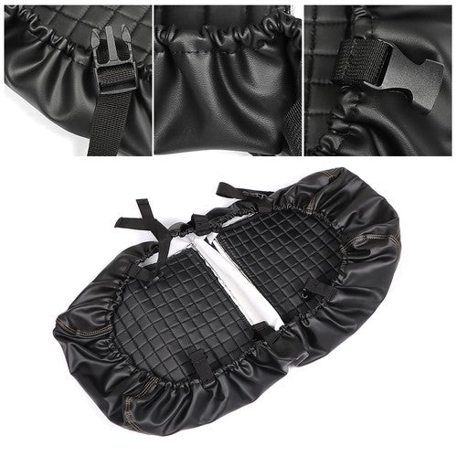 Black Rear Seat Cover Kit Golf Carts For Club Car/E-Z-Go/Yamaha Universal Size