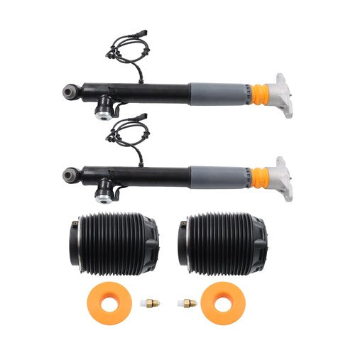 4Pcs Rear Shock Struts & Air Suspension Spring Bags For Hyundai Equus 11-2016
