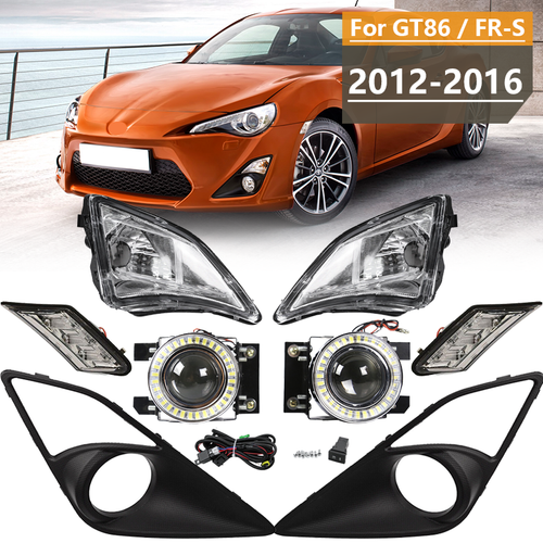 8PCS Clear Fog Light Side Marker Lamp for Scion FR-S for Toyota GT86 2012-2016