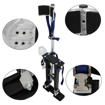 18"-30" Stilt Aluminum Alloy Stilts Adjustable Drywall Stilt Painting Tool Black