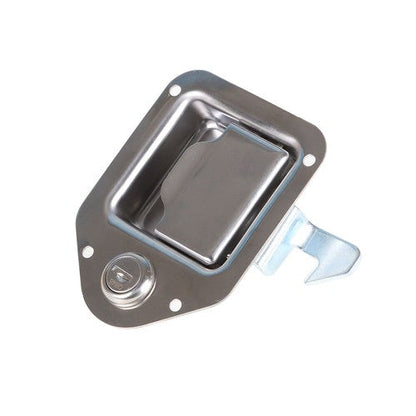 4-3/8" x 3-1/4" 2 Stainless Door Lock For RV Trailer Toolbox Handle Latch Key