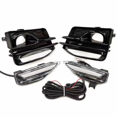 DRL LED Turn Signal Lamps Fog Lights w/wiring 6pcs for 2014-2017 for Infiniti Q50