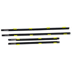 Window Weatherstrip 4PC Sweep Molded Trim Outer Black for Honda CR V 2005 EX