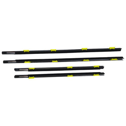 Window Weatherstrip 4PC Sweep Molded Trim Outer Black for Honda CR V 2005 EX