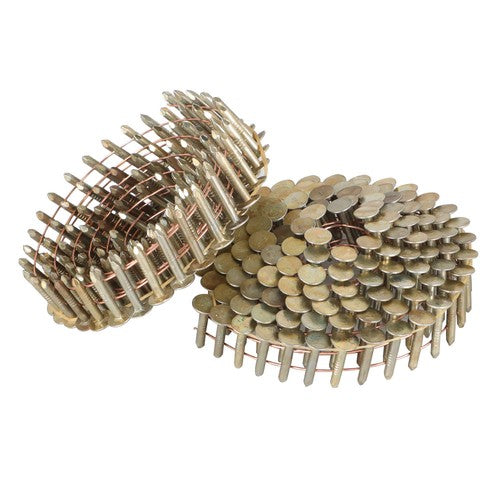 7/8" × 0.12" × 3/8" 15 Degree Galvanized Coil Roofing Nails 7200 Pack