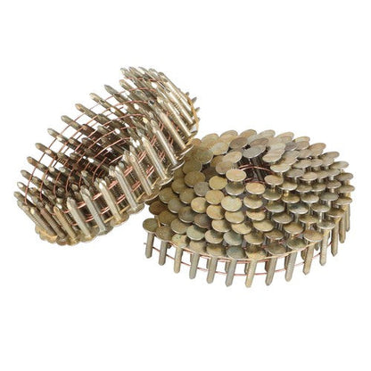 7/8" × 0.12" × 3/8" 15 Degree Galvanized Coil Roofing Nails 7200 Pack