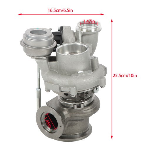 11657576985 2PCS Turbocharger for BMW 550i 650i 750i X5 X6 xDrive N63 4.4L V8