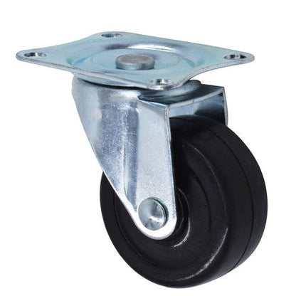 2" Swivel Caster Wheels Rubber Base & Top Plate Bearing Heavy Duty 24 Pack