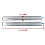 1 Pair With Lock Heavy Duty Drawer Slides 28 Inch 500 Lbs Extension Rails Rail