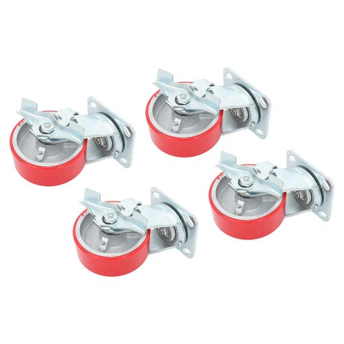 5"X 2" Heavy Duty Casters -Polyurethane Caster with Capacity up to 3200 LBS
