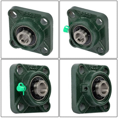 4pcs UCF202-10 Pillow Block Bearing 5/8" Bore 4-Bolt Self-Aligning Solid Base