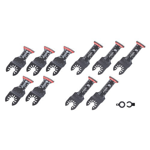 Oscillating Multitool Blades Kit 10 PCS Japanese Tooth Saw Blades Extra-Long