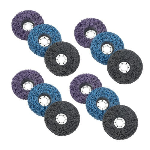 Diamond Grinding Discs 4 pieces each in blue, purple 12 Packs of 4-1/2' x 7/8'