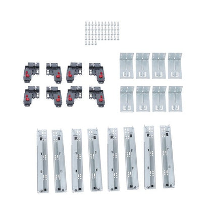4 Pairs Undermount Drawer Slides 12 inch Undermount Soft Close Drawer Slides