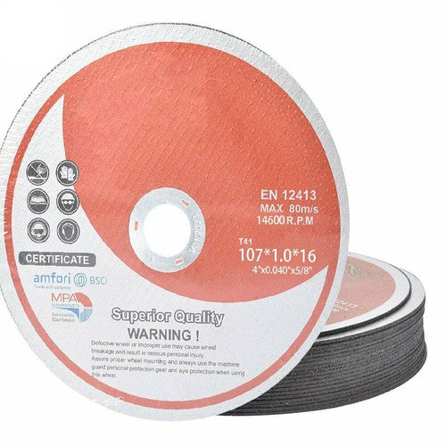 4"x.040"x5/8 Cut off Wheel - Metal & Stainless Steel Thin Cutting Discs Pack 50