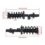 For Range Rover Evoque 2012-2018 NEW Set Shock Absorber Strut Assys w/ Electric