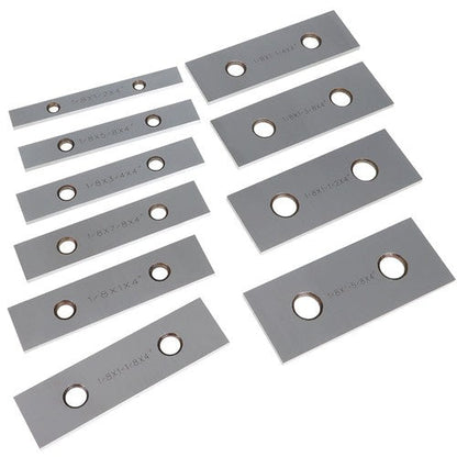 0. 001" 1/8 x 4" 10 Pair Precision Parallel Set Hardened Steel In Case