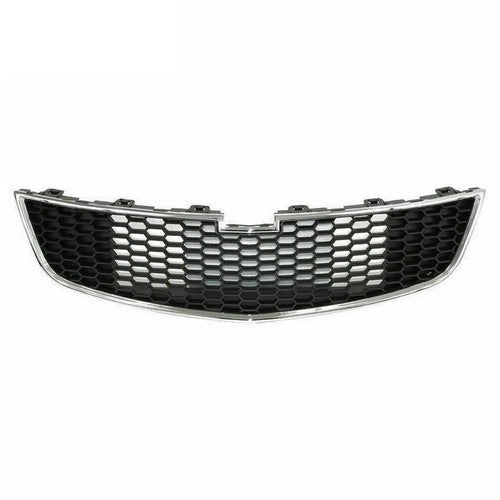 Front Upper Lower Grille Grill Black Plastic Trim For Chevrolet Cruze 2011-2014