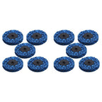 10 Pack 3" Blue Quick Change Easy Strip & Clean Discs For Paint Rust New
