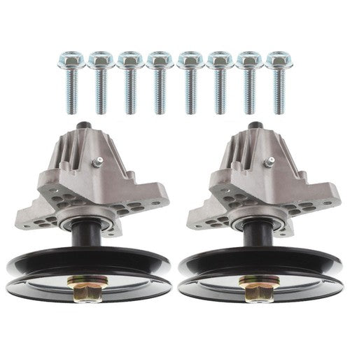 Spindle Assembly W/Pulley Bolt For Troy Bilt MTD 618-06991 918-06991 2pcs