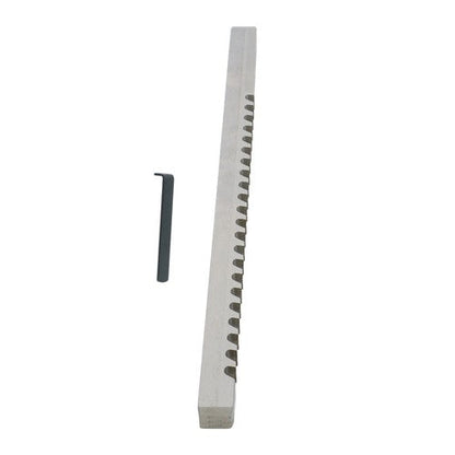 3/8" C 3/8" x 11-3/4" HSS Standard Keyway Broach With Shim LOC: 25/46"-2-1/2" US