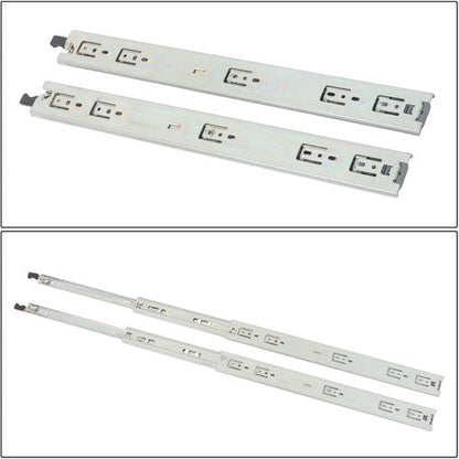 1 Pair of Locking Drawer Slides 20 Inch Full Extension & Lock 150lbs Capacity