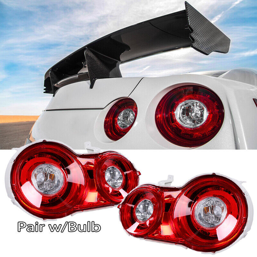 Red LED OE Style Tail Lights Upgrade Brake Lamps for 2009-2022 for Nissan GTR R35
