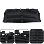 Black Upper Radiator Grille Air Shutter Assembly W/Motor For Ford F150 2015-2017