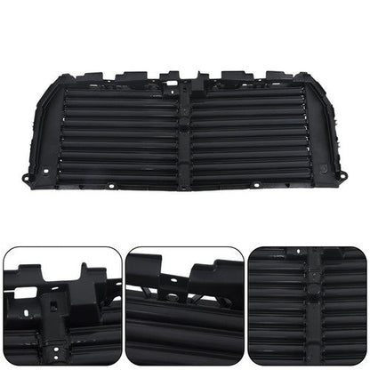 Black Upper Radiator Grille Air Shutter Assembly W/Motor For Ford F150 2015-2017
