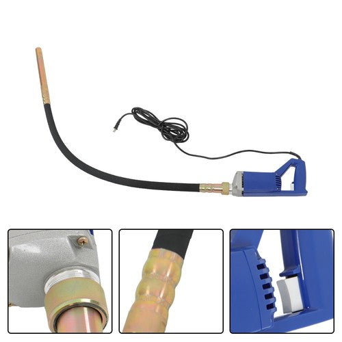 US Hand Held Concrete Vibrator Electric Vibrator With 6.6 Ft Long Shaft Concrete