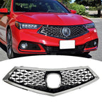 Fit  2018 2019 2020 Acura TLX Front Bumper Chrome Grille Grill Assembly