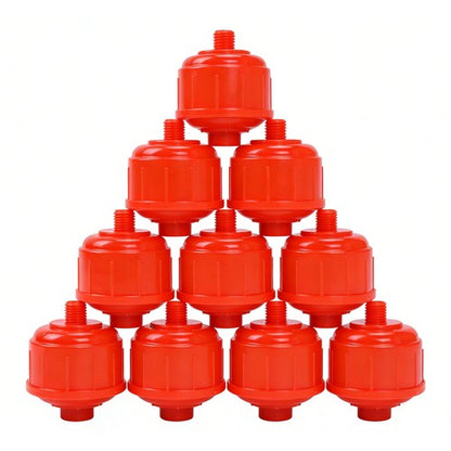 10PCS DISPOSABLE INLINE AIR FILTERS FIT FOR HVLP Paint Spray Gun Universal Red