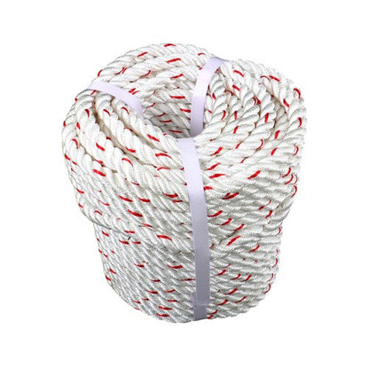 1/2 'X 120'High Strength Braided Rope Breaking Strength 1160 Pounds White Red