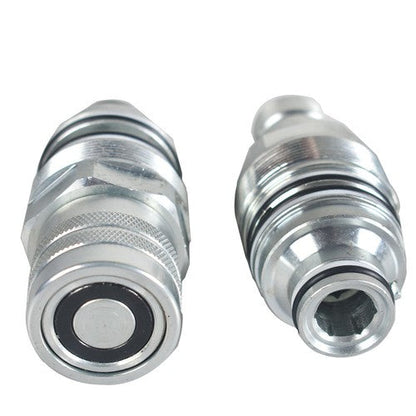 For Bobcat Telescopic Handler(s) Male & Female Flat Face Coupler Kit New