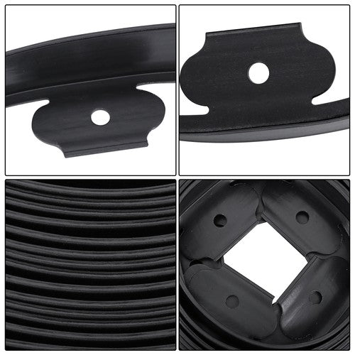 64pcs Anchoring Spik L-shaped 100FT Garden Edge Lawn Grass Stone Isolation Strip