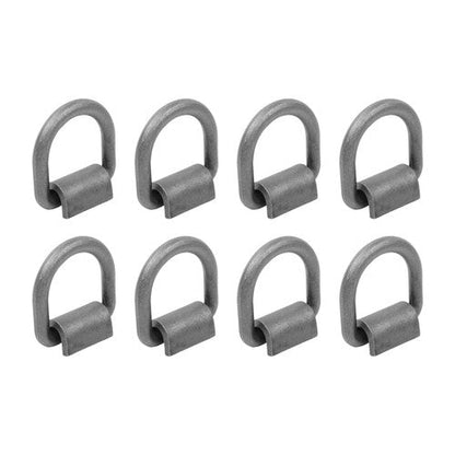 {8 Pack} 5/8" Heavy Duty Weld-On Forged D Ring Fracture Strength 18000 LBS