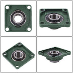 10 Pack UCF208-24 Pillow Block Bearing 1 1/2" Bore 4-Bolt Self-Alignment