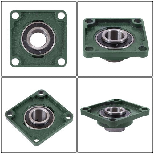 10 Pack UCF208-24 Pillow Block Bearing 1 1/2" Bore 4-Bolt Self-Alignment