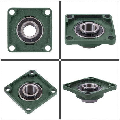 10 Pack UCF208-24 Pillow Block Bearing 1 1/2" Bore 4-Bolt Self-Alignment