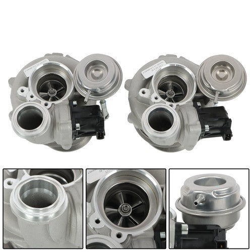 11657576985 2PCS Turbocharger for BMW 550i 650i 750i X5 X6 xDrive N63 4.4L V8