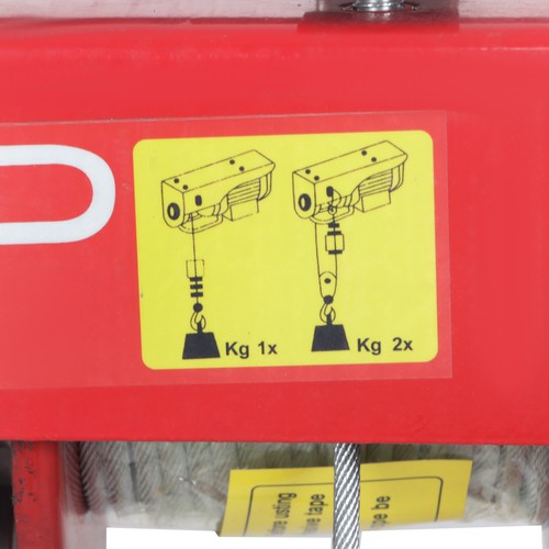 1760lbs Wired Remote Control Winch Overhead Crane Electric Wire Hoist