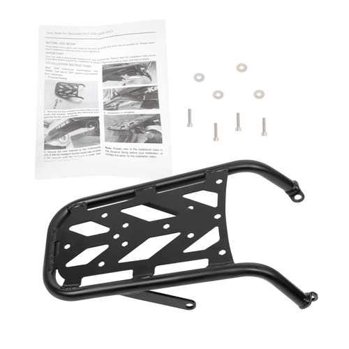 For Kawasaki KLX 230 20-24 New Motorcycle Rear Rack Luggage Storage Rack Carrier
