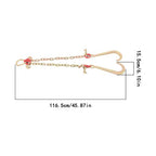 5/16in*2ft G80 Chain Double Limb Hook Chain Fracture Strength 9260lbs T J Hook