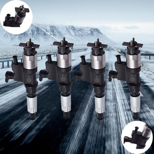 4 pc 095000-5471 Fuel Injector Fit For 01-07 Isuzu NPR  l4