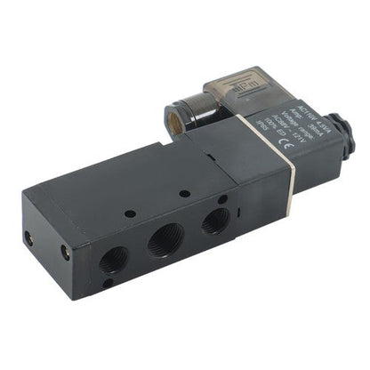 3/8'' 5 Port, 2 Position Pneumatic Solenoid Valve, 110V AC Coil, Air Return