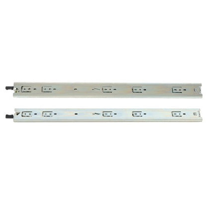 1 Pair of Locking Drawer Slides 24" Full Extension & Lock 150lbs Capacity