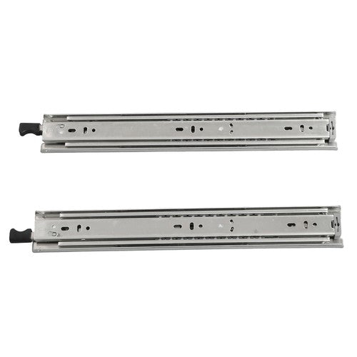 1 Pair 14 Inch Locking Drawer Slides Full Extension & Lock 150lbs Capacity