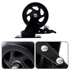 4 Inch Universal Heavy Duty Swivel Caster Wheels �� 4 with Brakes Black