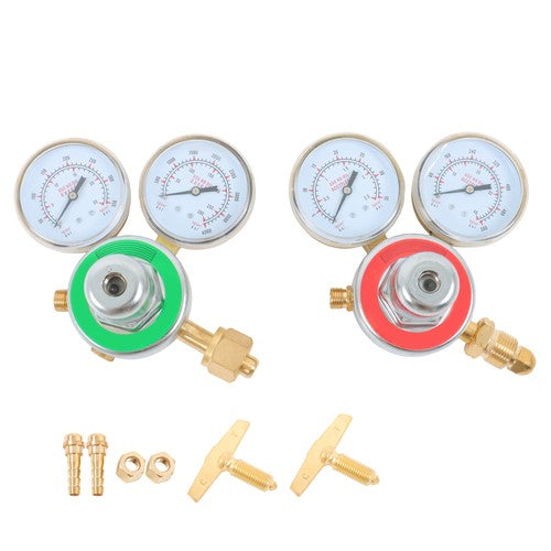 Brass Oxygen Regulator CGA540 + Acetylene Regulator CGA-200 Fit For Victor
