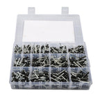 For DIY USE 500 Pcs pop rivets assortment kits 3/32" 1/8" 5/32" 3/16"